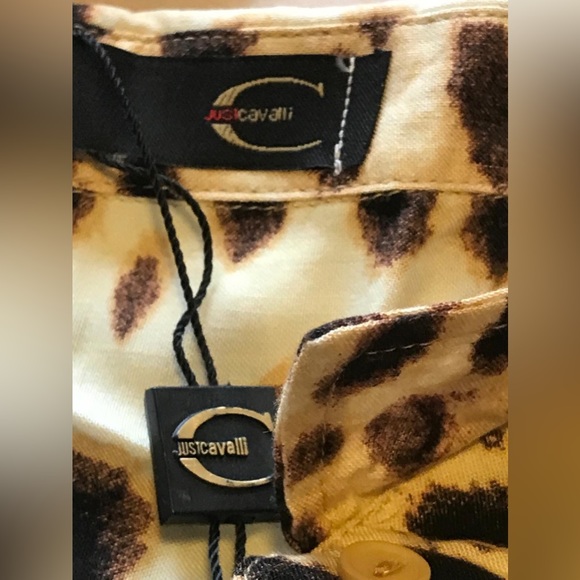 Just Cavalli animal print button down shirt. NWT in size M. - Picture 16 of 16